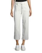 Montag Cropped Wide-leg Cotton Pants