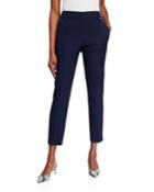 Pull-on Ankle Pants With Elastic Back