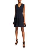 Norice V-neck Sleeveless A-line Dress