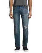 The Brixton Distressed Denim Jeans, Blue