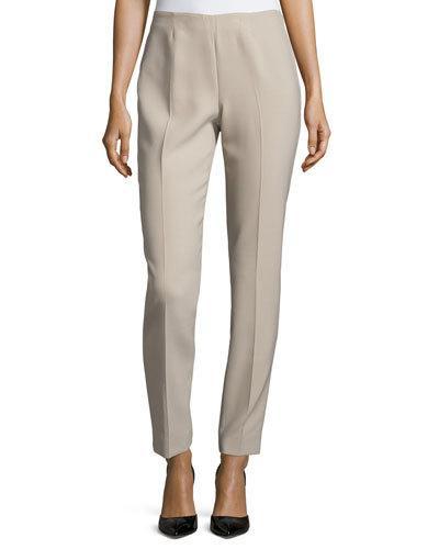 Susan Flat-front Pants, Barley