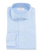 Men's Check Print Slim Fit Dress