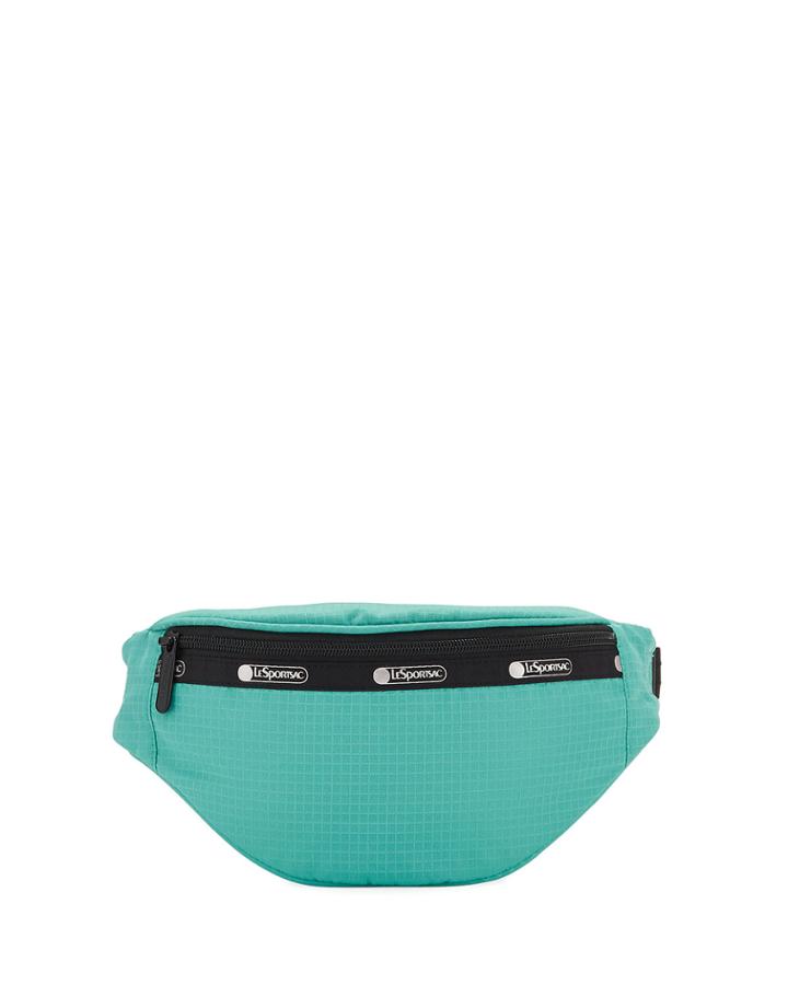 Carlin Croc-embossed Nylon Belt Bag