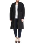 Open-front Pleated Cardigan,