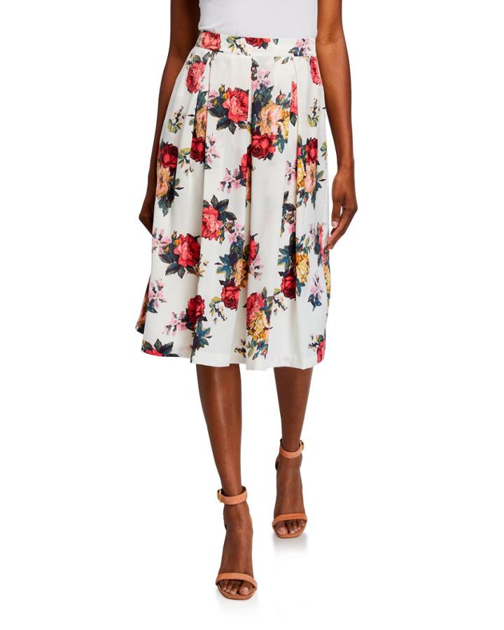 Floral Pleated