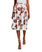 Floral Pleated
