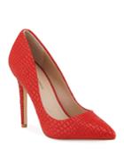 Prestige Croco Point-toe Pumps