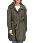 Tie-waist Bubble Trench Coat