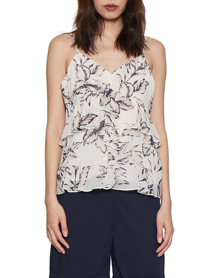 Debbi Floral Ruffle Top