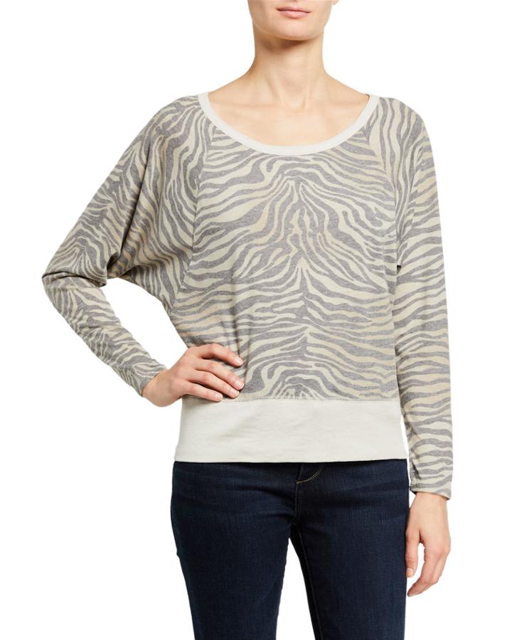 Vintage Jersey Cropped Thumbhole Raglan Tee