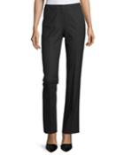 Straight-leg Front-zip Pants