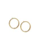 18k Diamond Small Hoop Earrings