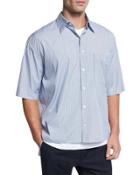 Boxy-fit Pleated Short-sleeve