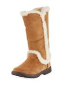 Katia Shearling-seam Boots