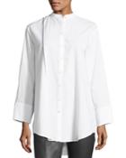 Lenno Button-front Cotton Shirt W/ Selvedge