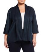 Plus Size Shawl-collar
