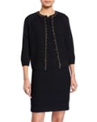 Davonna Chain-trim Knit Cardigan
