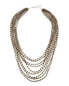 Multi-strand Crystal Bead Necklace