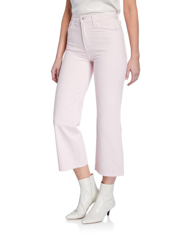 Joan High-rise Wide-leg Crop Jeans