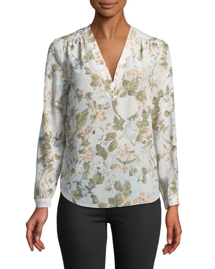 Penelope Floral Long-sleeve Tunic