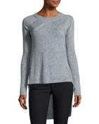Fire High-low Sweater Tunic, Gray