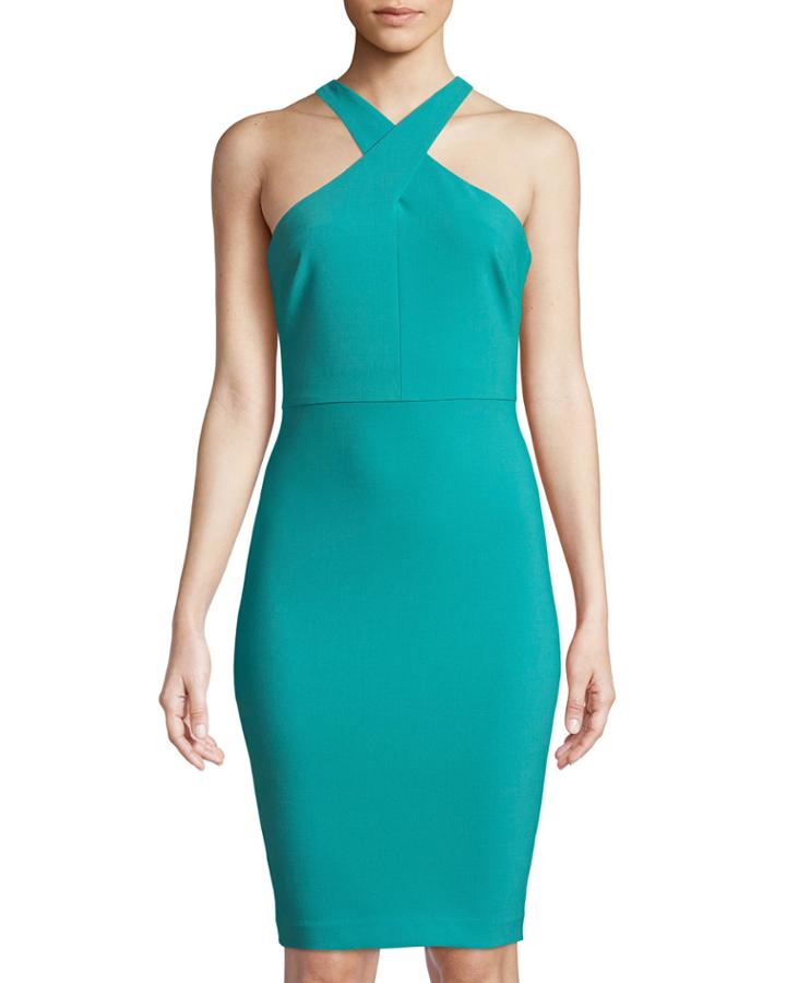 Carolyn Crisscross Halter Dress