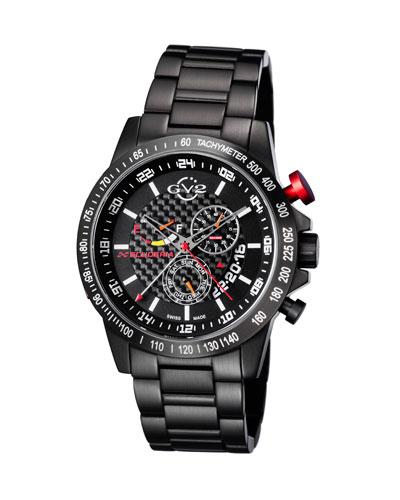 45mm Scuderia Men's Chronograph Bracelet Watch, Black