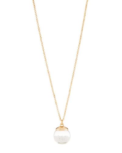 Clear Globe Shaker Pendant Necklace