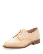 Tilda Raffia Embroidered Oxford, Beige