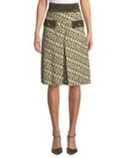 Horsebit-print Culotte