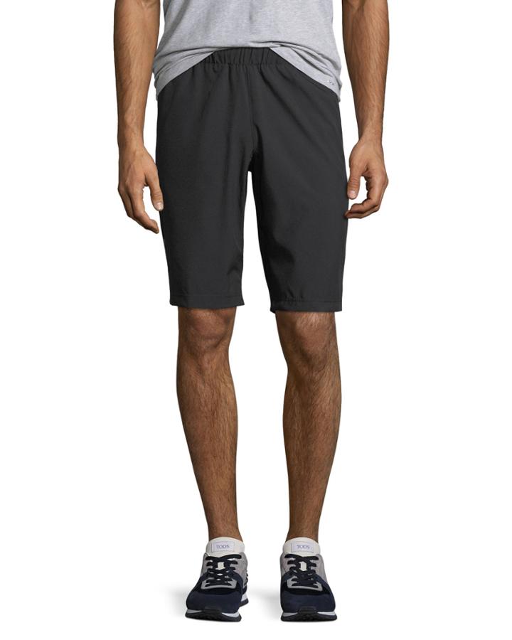 Men's Mesh-panel Woven Pull-on