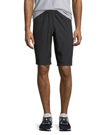Men's Mesh-panel Woven Pull-on