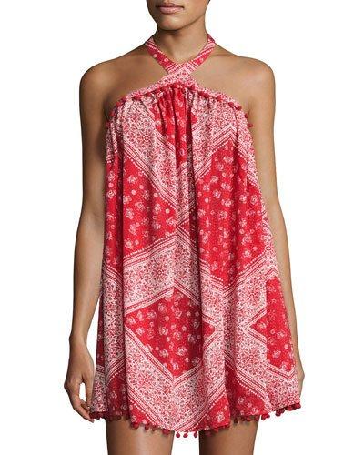 Holden Halter-neck Dress, Red