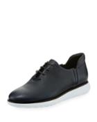 Men's Pebbled Leather Platform