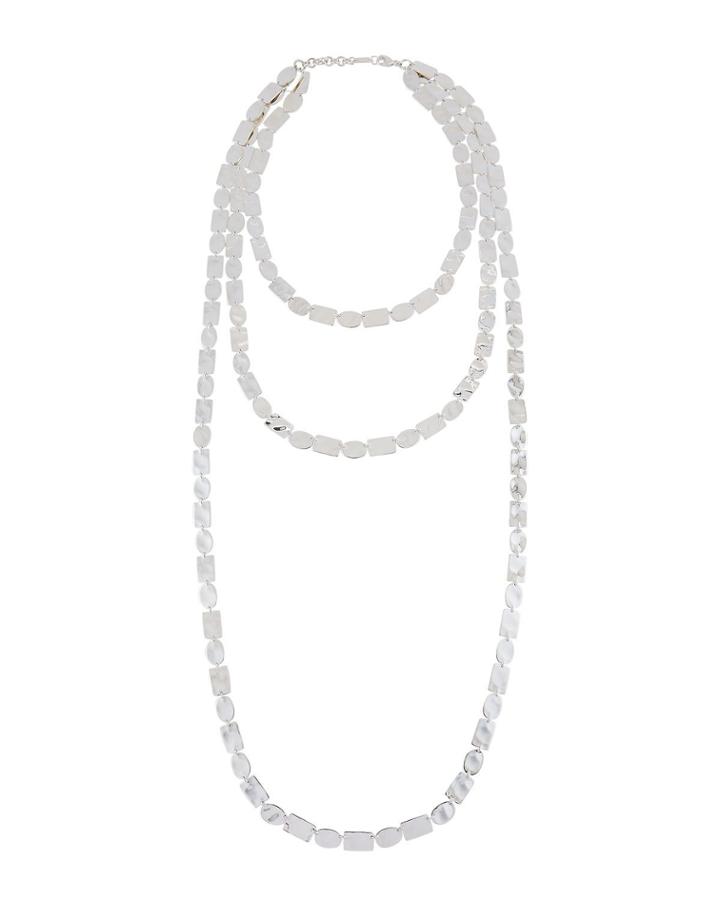 Senso Oval & Rectangle Disc Necklace