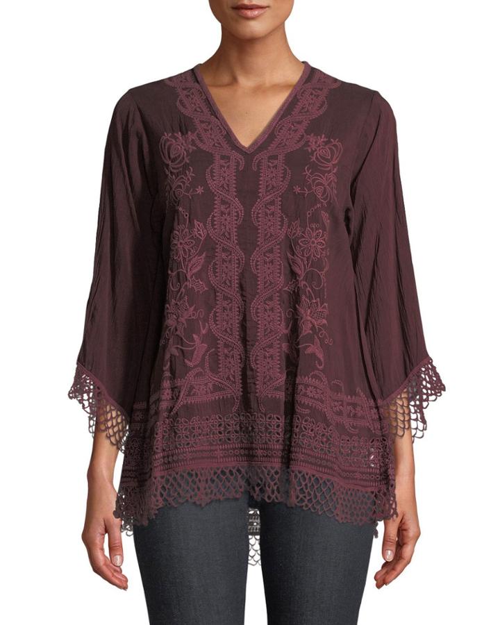 Assic V-neck Top With