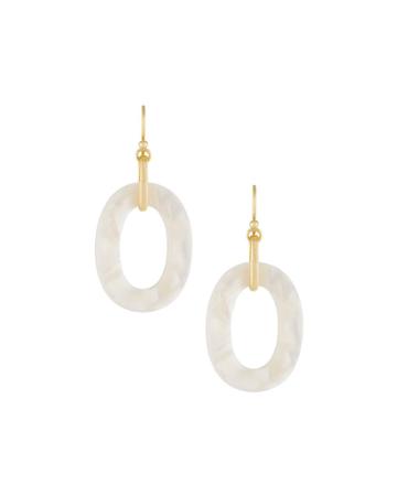 Mother-of-pearl Link Drop Earrings