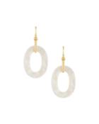 Mother-of-pearl Link Drop Earrings