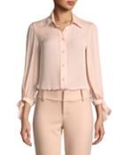 Simon Tie-sleeve Button-down Top