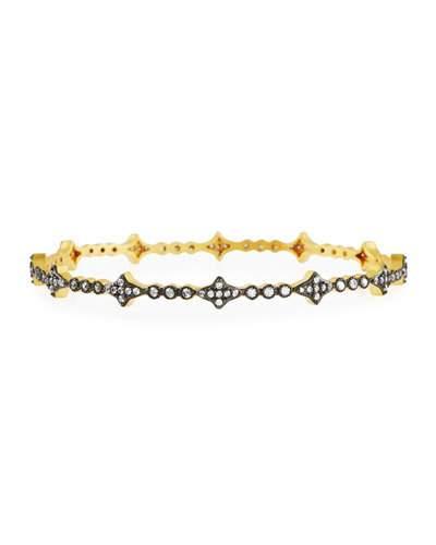New Star Cubic Zirconia Hinged Bangle