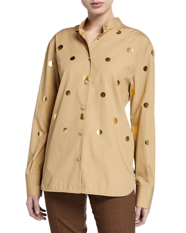 Golden-dotted Cotton Tunic