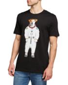Men's Dog Astronaut Graphic T-shirt