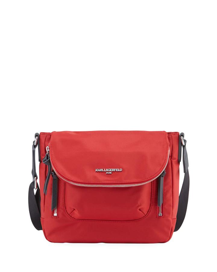 Cara Nylon Messenger Crossbody Bag