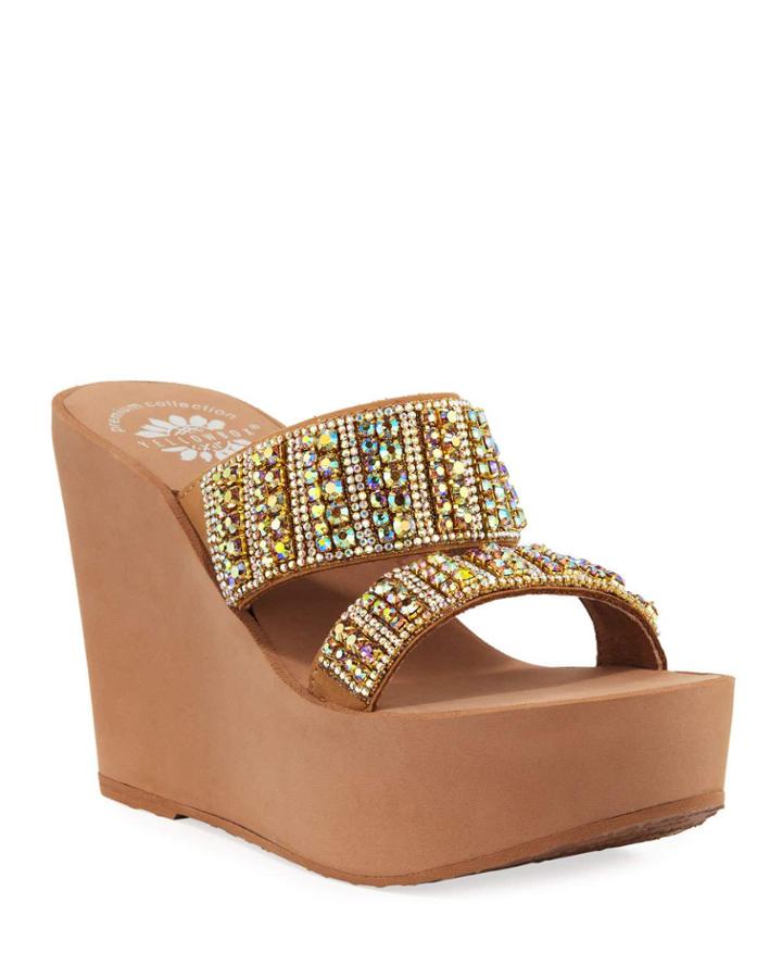 Edin Embellished Platform Wedge