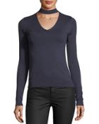 Cutout Mock-neck
