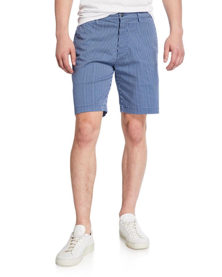 Men's Striped Straight-fit