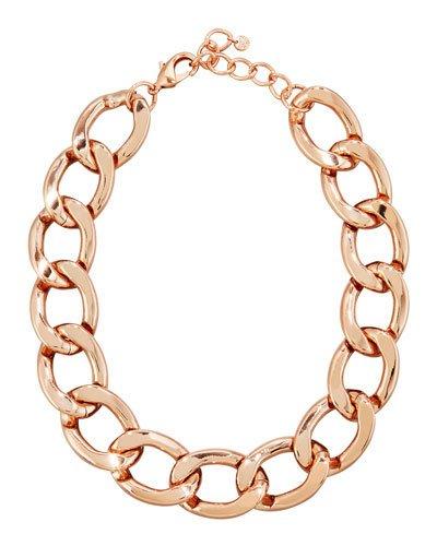 Statement Chain-link Necklace, Rose Golden