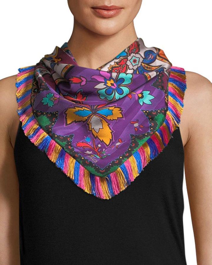 Reversible Scarf W/ Fringe