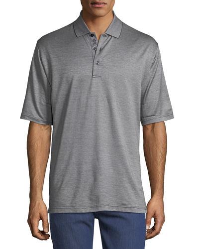 Heathered Cotton Polo