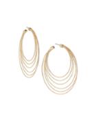 6-wire Hoop Earrings